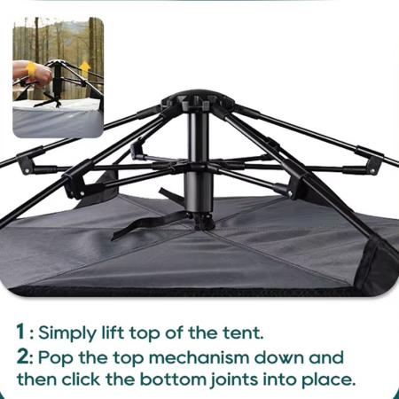 Outdoor Pop Up Instant 3-4 Person Beach Tent Portable Camping Tents