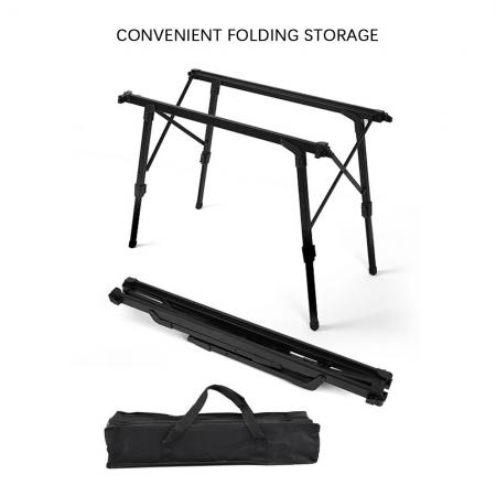 Portable Multifunctional Metal Folding Table Modern Outdoor Camping BBQ Egg Roll Table