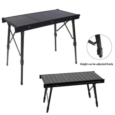 Portable Multifunctional Metal Folding Table Modern Outdoor Camping BBQ Egg Roll Table