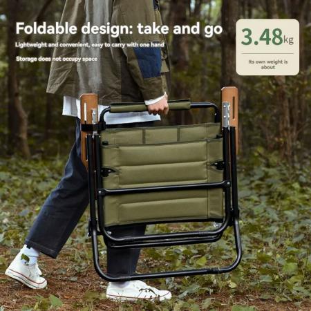 New Outdoor Portable Travel Backpack High Back Ultralight Folding Camping Moon Chair 