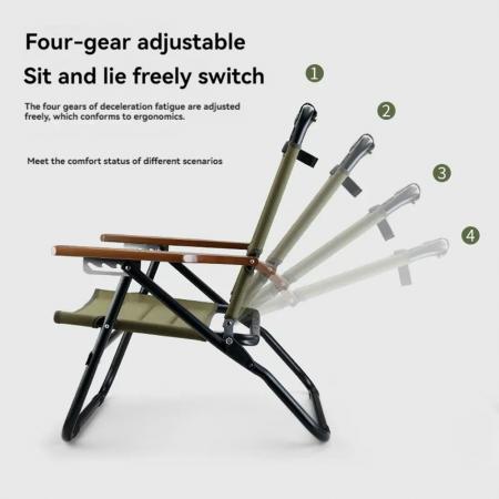 New Outdoor Portable Travel Backpack High Back Ultralight Folding Camping Moon Chair 