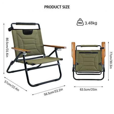 New Outdoor Portable Travel Backpack High Back Ultralight Folding Camping Moon Chair 