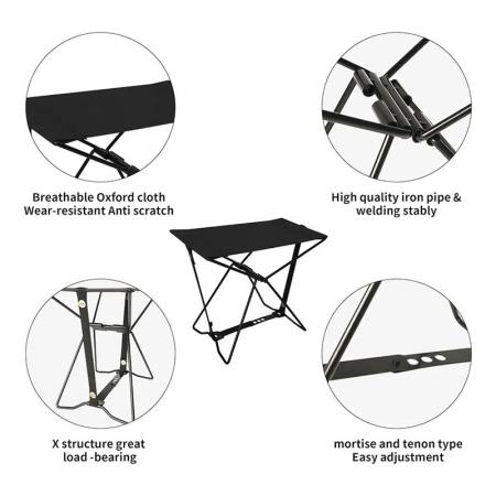 Traveling Hiking Fishing Portable Folding Chair Lightweight Backpacking Compact Camping Stool 