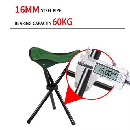 Outdoor Multifunctional Metal Portable Mini Lightweight Camping Modern Triangle Oxford Fishing Stool 