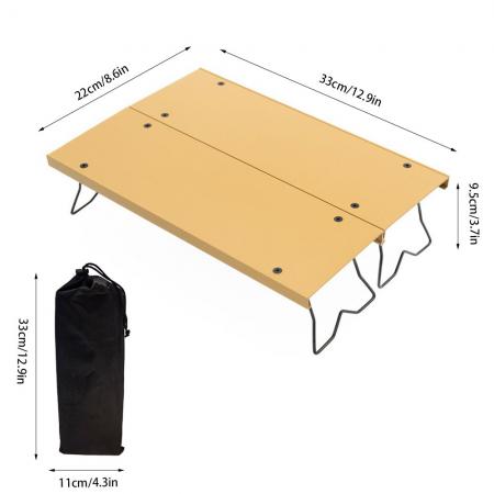 Custom Aluminum Alloy Outdoor Folding Table Lightweight Portable Camping Mini Table