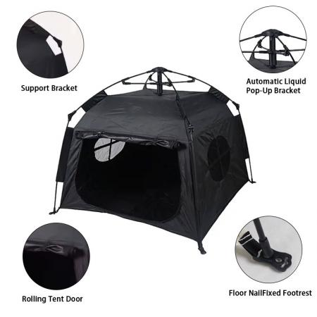 Outdoor Household Automatic Folding Dog Kennel Rainproof Sun Protection Portable Pet Camping Tent