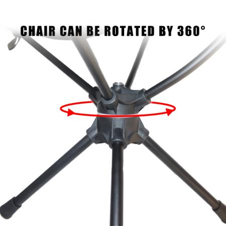 Ultralight Portable Outdoor Beach Camping 360° Swivel Chair Swivel Portable Fishing Stool 