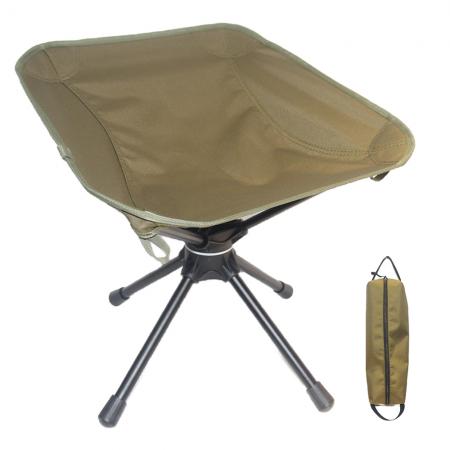 Ultralight Portable Outdoor Beach Camping 360° Swivel Chair Swivel Portable Fishing Stool 