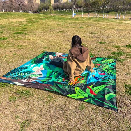 Large Hiking Camping Beach Custom Print Outdoor Waterproof Picnic Blanket Mat