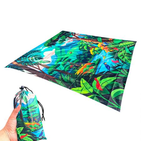Large Hiking Camping Beach Custom Print Outdoor Waterproof Picnic Blanket Mat