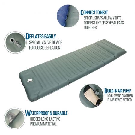 Lightweight Camping Inflating Mat Outdoors Equipment Travel Sleeping Pads 