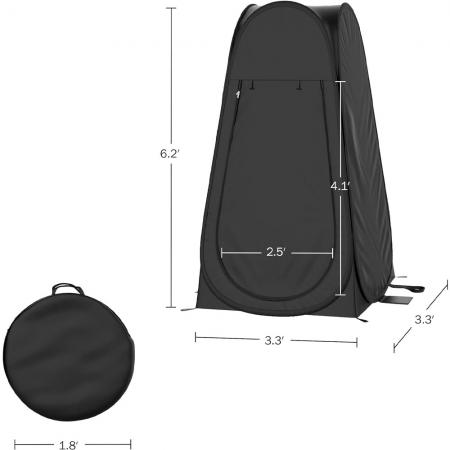 Outdoor Camping Portable Pop up Shower Tent Instant Privacy Dressing Changing Tent Toilet Tent