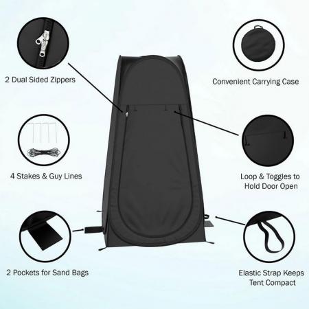 Outdoor Camping Portable Pop up Shower Tent Instant Privacy Dressing Changing Tent Toilet Tent