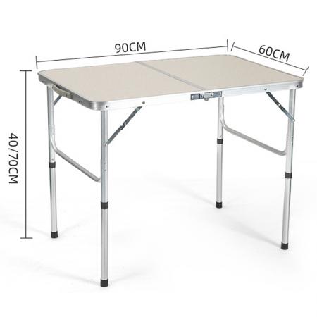 Portable Aluminum Alloy Camping Table Adjustable Height Multifunctional Outdoor Beach BBQ Table 