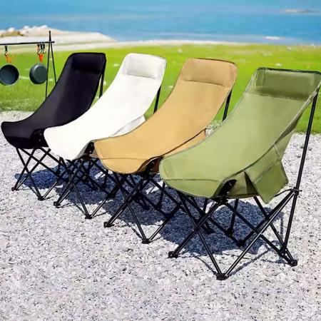 Outdoor Ultralight Stainless Steel Folding Chair Lightweight Beach Park Camping Chair