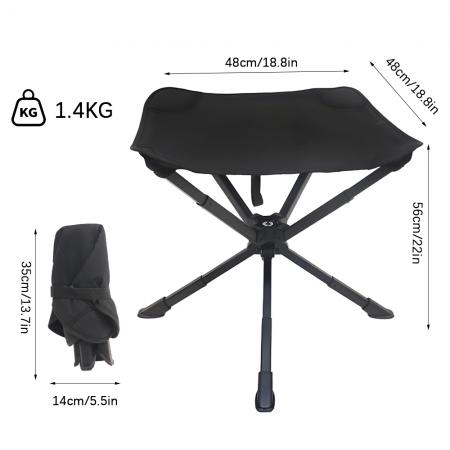 Ultralight Aluminum Alloy Folding Stool Camping Barbecue Portable Fishing Mini Mazar