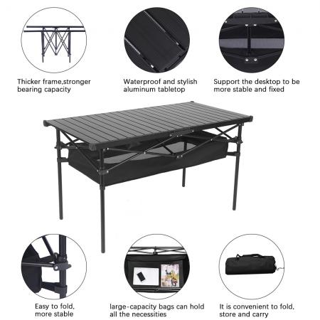 Ultralight Folding Beach Table With Carry Bag Outdoor Travel Cooking Picnic Camping Table