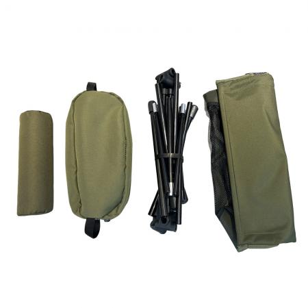 Outdoor breathable widened moon chair portable folding parallel bars high back camping beach chair