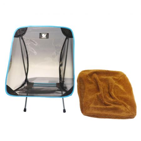 Winter Warm Thickened Wool Chair Cover Hiking Picnic Moon Chair High Quality Outdoor Camping Folding Chair Cover 