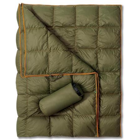 Customized Foldable Waterproof Outdoor Camping Blanket Wearable Nylon Down Blanket for Camping 