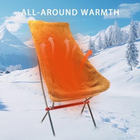 Fleece Camping Chair Warmer Detachable Slipcover for Camping Chair Cover 