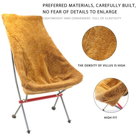 Fleece Camping Chair Warmer Detachable Slipcover for Camping Chair Cover 