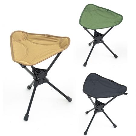 Lightweight Aluminum Alloy Metal Stool Oxford Cloth 360° Swivel Outdoor Camping Stool