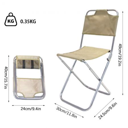Ultrlight Aluminum Alloy Camping Folding Chair Portable Modern Design Child Mazar Garden Outdoor Chair