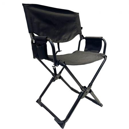 Outdoor Heavy Duty Metal Portable Folding Beach Fishing Director Camping Chair With Hard Armrest 