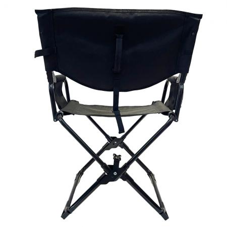 Outdoor Heavy Duty Metal Portable Folding Beach Fishing Director Camping Chair With Hard Armrest 