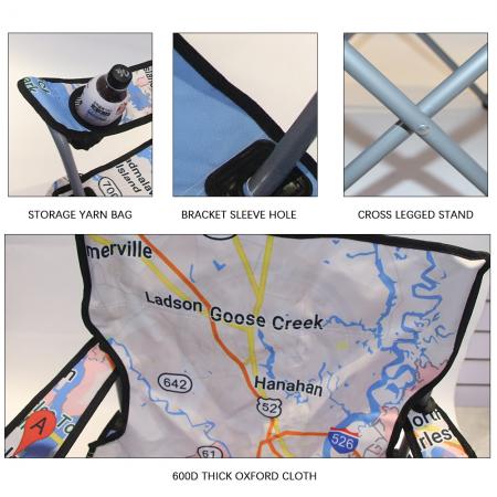 Custom Folding Outdoor Armchair Travel Fishing Garden Picnic Wholesale Collapsible Camping Chairs 