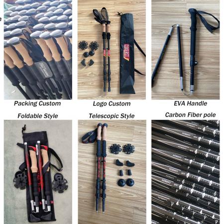 6013 Aluminum Lightweight Telescopic With Quick Adjustable Locks Trekking Pole