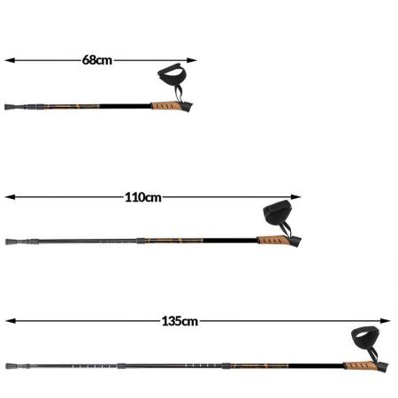 Multifunctional Light Hiking And Skiing Poles Outdoor Equipment 
