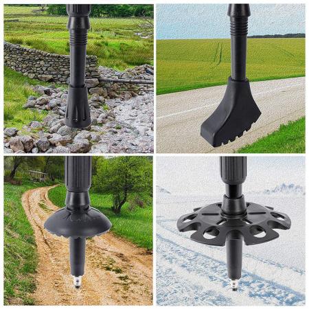 Multifunctional Light Hiking And Skiing Poles Outdoor Equipment 