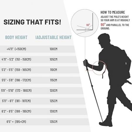 Normal Carbon Ultra-light Retractable Trekking Cane Outdoor Climbing Equipment 