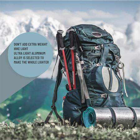 Normal Carbon Ultra-light Retractable Trekking Cane Outdoor Climbing Equipment 