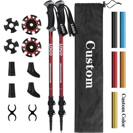 Normal Carbon Ultra-light Retractable Trekking Cane Outdoor Climbing Equipment 
