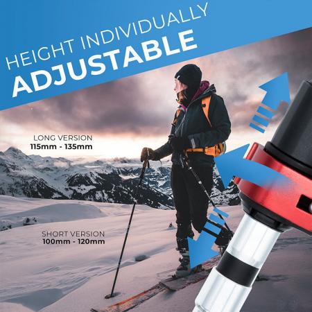 Telescopic Lightweight Aluminum 7075 Hiking Pole Walking Sticks With Cork Grips For Adults And Kids 