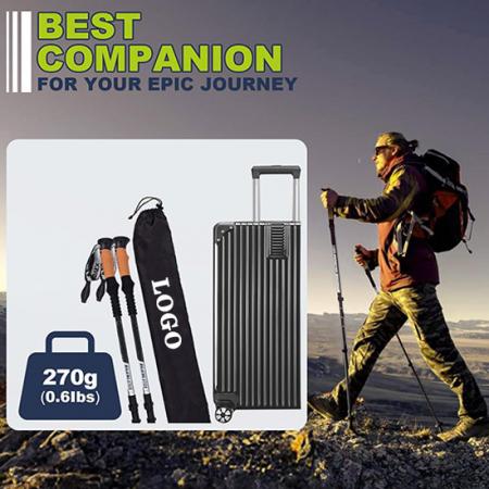 3K Carbon Ultralight Retractable Trekking Cane Outdoor Climbing Equipment