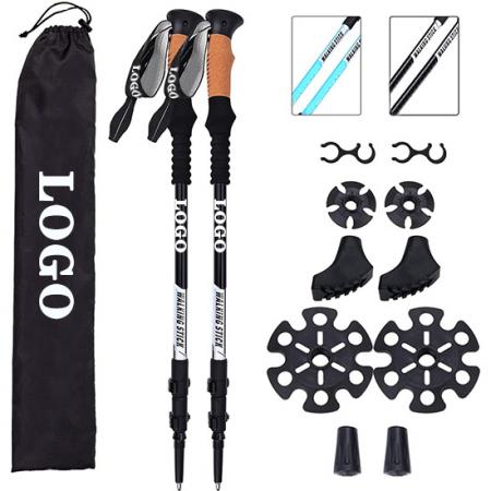 3K Carbon Ultralight Retractable Trekking Cane Outdoor Climbing Equipment