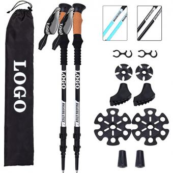3K Carbon Ultralight Retractable Trekking Cane
