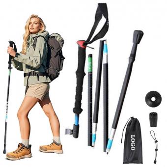3K Carbon Foldable Trekking Poles