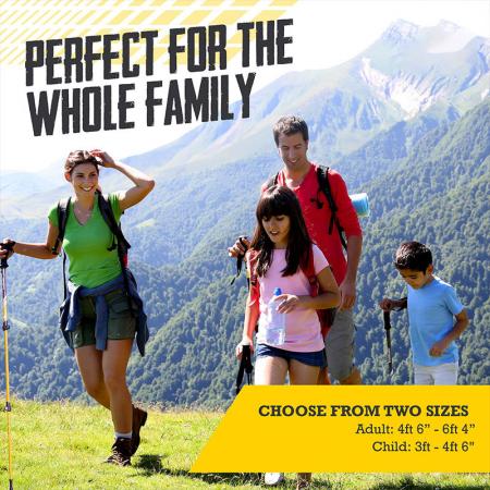 Telescopic Lightweight Hiking Pole Walking Sticks for Kids 