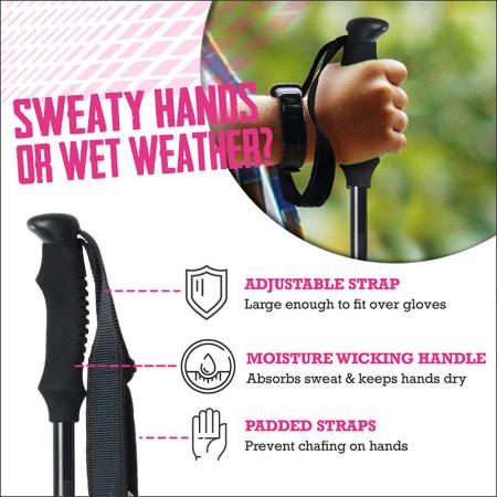 Telescopic Lightweight Hiking Pole Walking Sticks for Kids 