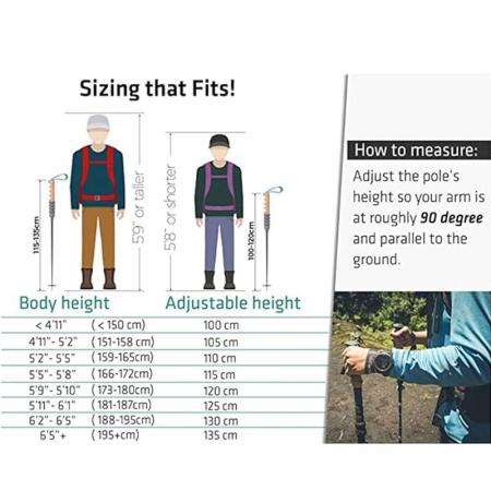 Carbon fiber aluminum folding foldable nordic trekking poles hiking poles 7075 walking stick For Tracking