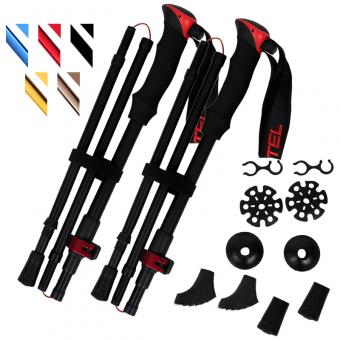 Customized Lightweight Aluminum Foldable Hiking Stick