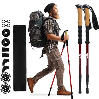 Telescopic Nordic Inner Lock Antishock Walking Pole
