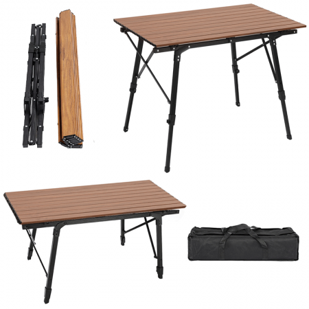 Ultralight Folding Beach Table With Carry Bag Outdoor Travel Cooking Picnic Camping Table 