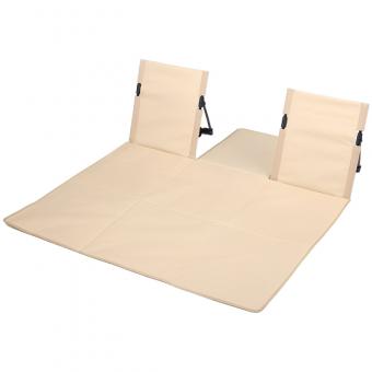 Double Backrest Aluminum Frame Oxford Fabric Chair