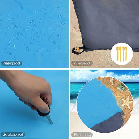 Waterproof Beach Mat Outdoor Portable Picnic Mat Camping Ground Blankets